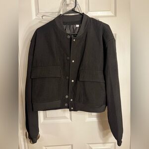 Women's Black Bomber Jacket